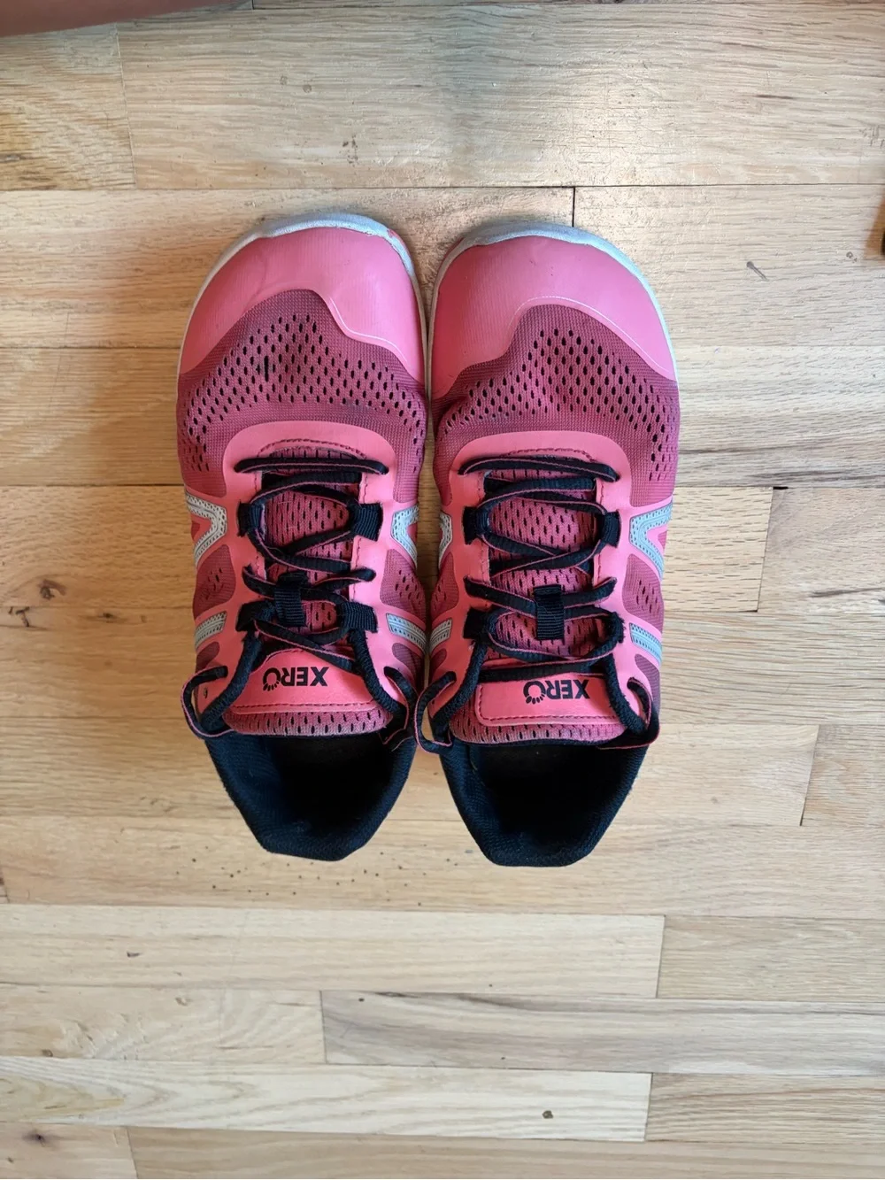 Women's Xero HFS Pink with Black Barefoot Running Shoes